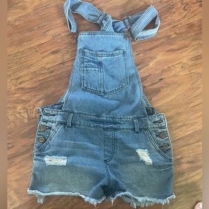 Ci Sono Denim Overall Shorts- Size M